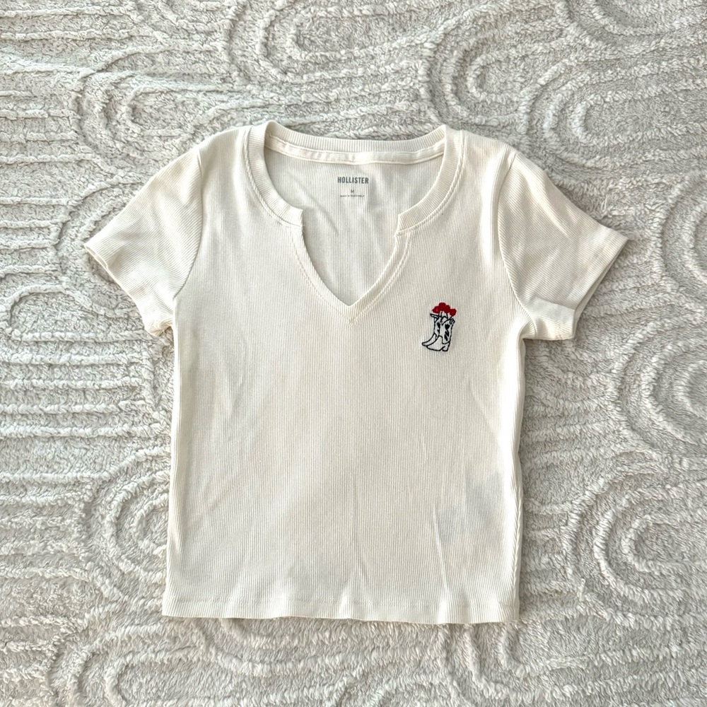 Hollister cowboy boots shirt